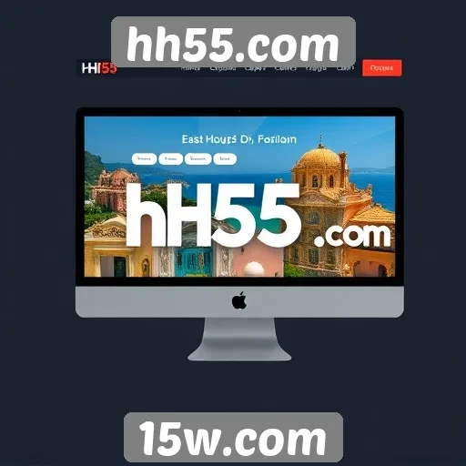 Interface de usuário do site hh55.com avaliada