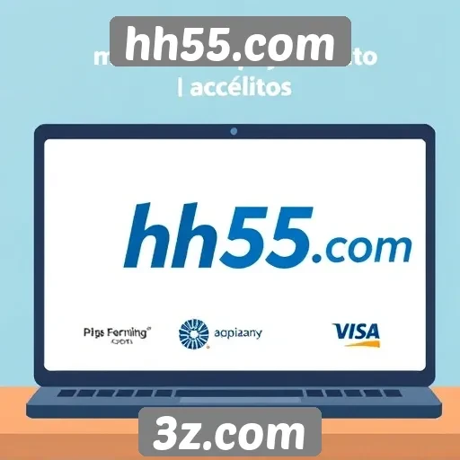 Detalhes sobre métodos de pagamento aceitos por hh55.com