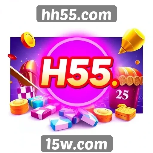 Variedade de jogos disponíveis no hh55.com